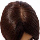 Peruka długa z grzywką na mikroskórze  Spotlight  mono lace w kolorze kasztan z ombre / termowłosy do stylizacji-52cm