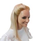Peruka naturalna bez grzywki , system deluxe  Angel mono lace by Nessaja pastelblonde roted - 40cm cap S -Unikat