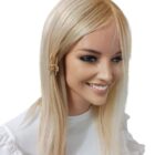 Peruka naturalna bez grzywki , system deluxe  Angel mono lace by Nessaja pastelblonde roted - 40cm cap S -Unikat