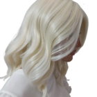 Peruka falowana bez grzywki Robertta   deluxe FH700390 w kolorze ice blonde -45cm