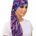 Turban Beata 13/43  po chemii  odcienie fioletu z kolekcji Premium Turbans