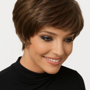 Krótka peruka z grzywką Extreme Roma  w kolorze 8/6/27