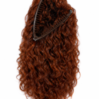 Długa falowana dopinka/treska 85642 w kolorze kasztanowym 60cm + kolory / 63cm