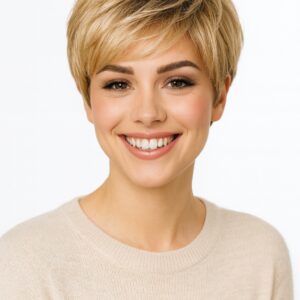 Krótka peruka z grzywką Giovanna mono lace 14/25/24+12