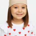 Naturalne doczepiane włosy dla dziecka  w kolorze brąz-25cm