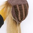 Peruka długa z grzywką blond Ella  TT12/6133 , 48cm -Termohair + kolory