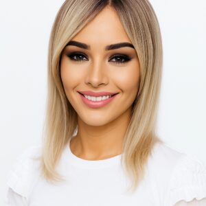 Topper , dopinka  z grzywką , tupet dla kobiet Ficarella mono part  w kolorze  ash/blonde -30cm