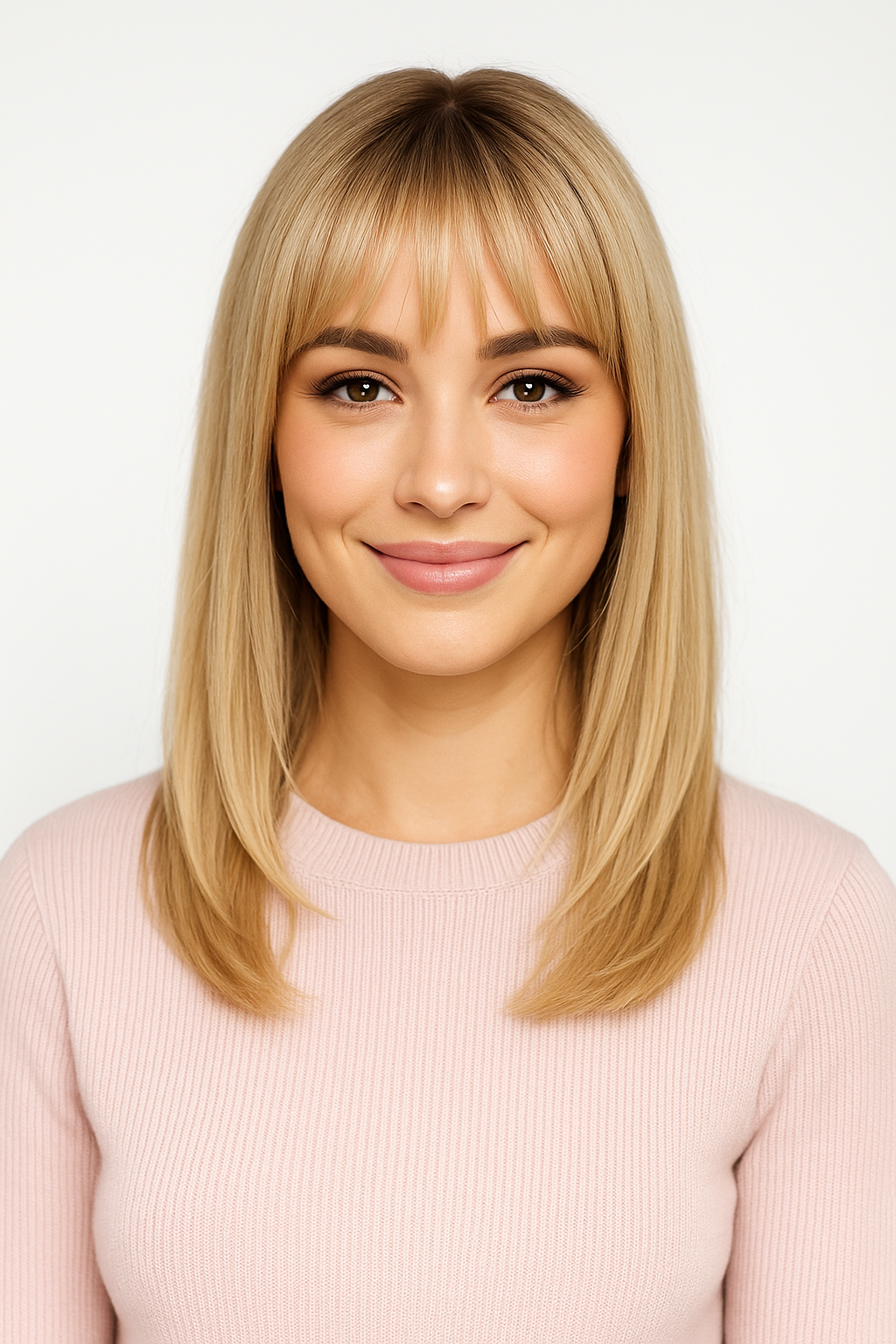 Peruka długa z grzywką blond Ella TT12/6133 , 48cm -Termohair + kolory Peruka długa z grzywką blond Ella TT12/6133 , 48cm -Termohair + kolory