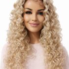 Peruka afro loki , mokra włoszka blond z efektem odrostu na mikroskórze bez grzywki -Margaritta -55cm Peruka afro loki , mokra włoszka blond z efektem odrostu na mikroskórze bez grzywki -Margaritta -55cm