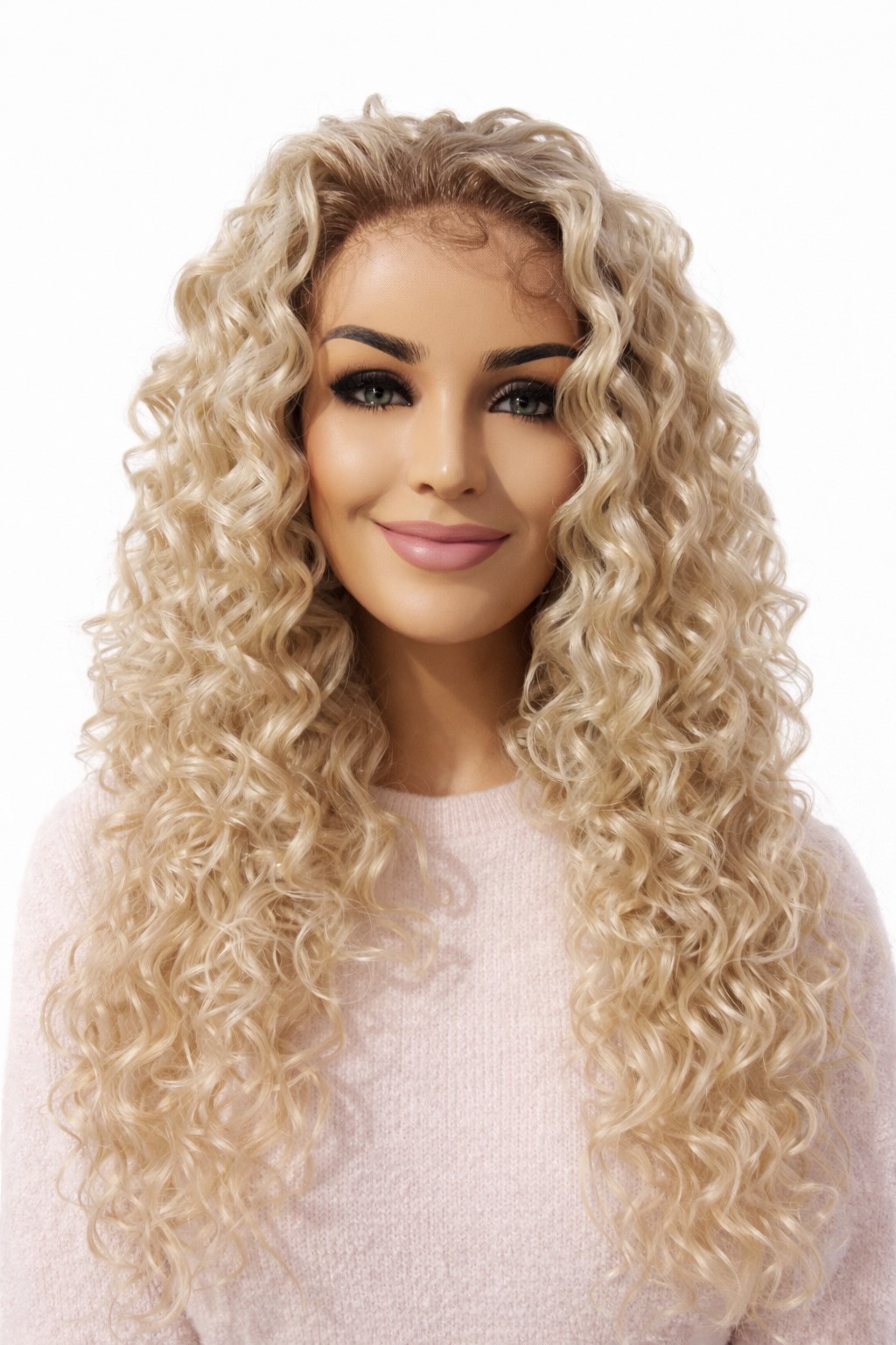 Peruka afro loki , mokra włoszka blond z efektem odrostu na mikroskórze bez grzywki -Margaritta -55cm Peruka afro loki , mokra włoszka blond z efektem odrostu na mikroskórze bez grzywki -Margaritta -55cm