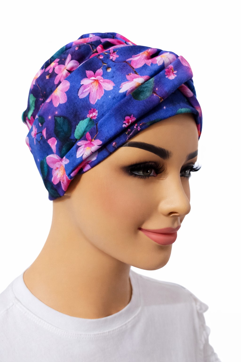 Turban Sara po chemii , odcienie fioletu BEK-480