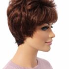 Krótka peruka Anna 33/4 kasztan z brązem