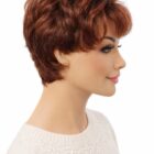 Krótka peruka Anna 30/130+4  rudy z efektem odrostu