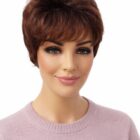 Krótka peruka Anna 33/4 kasztan z brązem