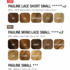 Peruka długa Pauline mono lace small 4/6 + kolory 52-53cm na mniejsze głowy