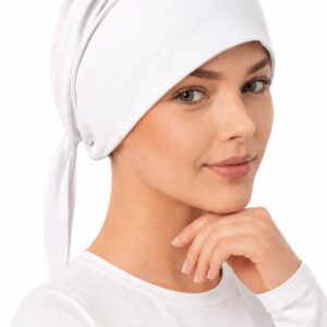 Turban po chemii Tess w kolorze białym + kolory