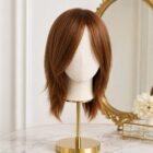 Peruka naturalna z grzywką Los Angeles mono lace deluxe średni blond -30cm Peruka naturalna z grzywką Los Angeles mono lace deluxe średni blond -30cm