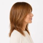 Peruka naturalna z grzywką Los Angeles mono lace deluxe średni blond -30cm Peruka naturalna z grzywką Los Angeles mono lace deluxe średni blond -30cm
