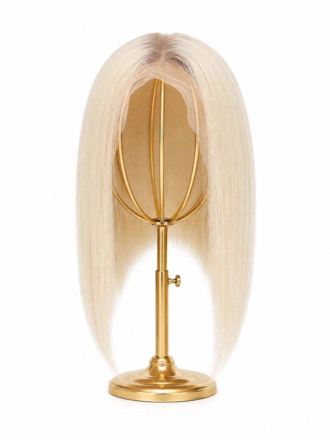 Peruka naturalna Rennie mono lace, Long bob bez grzywki 40cm platynowy blond z odrostem by Nessaja Peruka naturalna Rennie mono lace, Long bob bez grzywki 40cm platynowy blond z odrostem by Nessaja