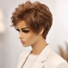 Krótka peruka naturalna Colimia w kolorze ciemnego blondu vel jasnego brązu rozmiar S na małe głowy Krótka peruka naturalna Colimia w kolorze ciemnego blondu vel jasnego brązu rozmiar S na małe głowy