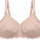 Amoena Biustonosz  Ellen SB zapinany z przodu rose/nude 85B