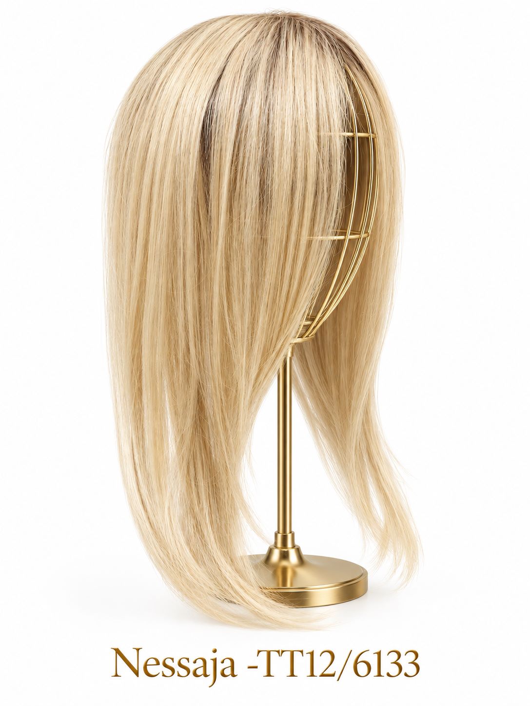 Topper , dopinka maskująca Acapulco mono part -pastelowy blond z odrostem + kolory 43cm termohair Topper , dopinka maskująca Acapulco mono part -pastelowy blond z odrostem + kolory 43cm termohair