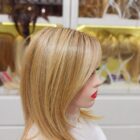 Peruka long bob Venus na tiulu 40cm lightblonde rooted + kolory